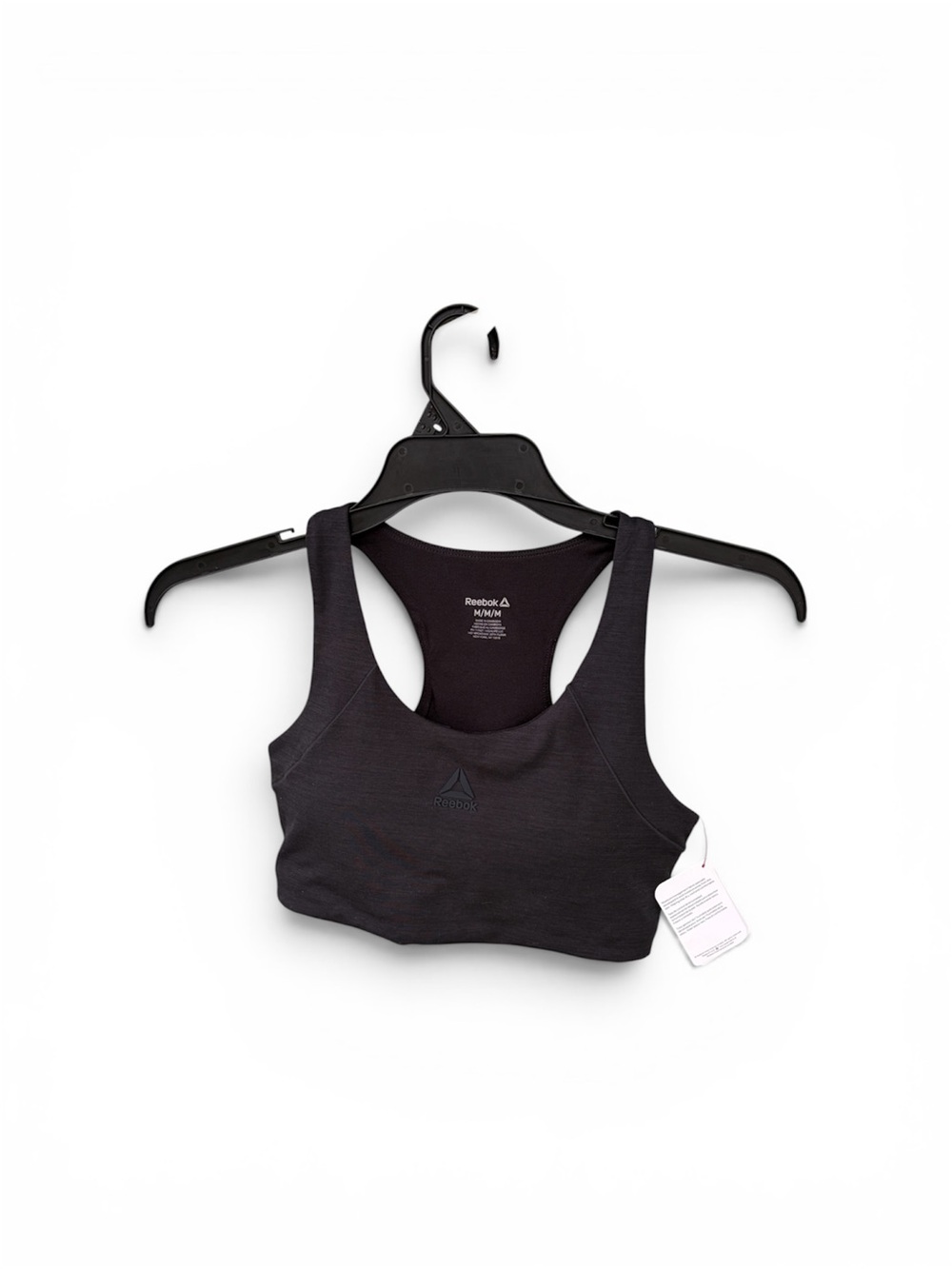 Reebok Black Racerback Sports Crop Bra